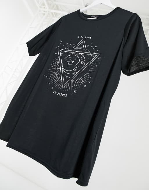 Yours astrology print t shirt in black