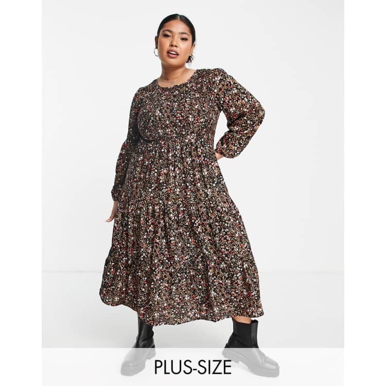 ◆Loulouseoul◆ Rosy Balloon Shirring Midi Dress Black S1277 WB_HR_CL134919002-