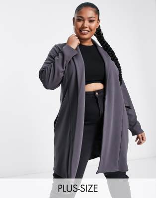 Yours blazer in slate grey | ASOS