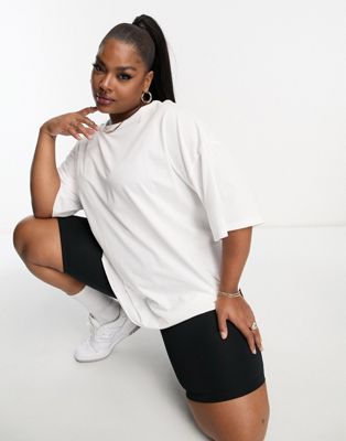 Yours boxy t-shirt in white