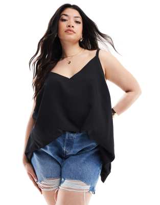 cami tank top in black