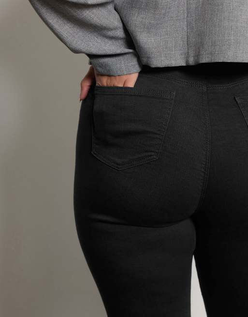 Yours Clothing Bootcut stretch jeans in black, 4 of 4