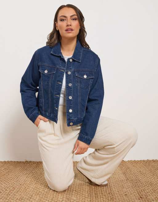 Yours Clothing Denim jacket in blue, 2 of 4