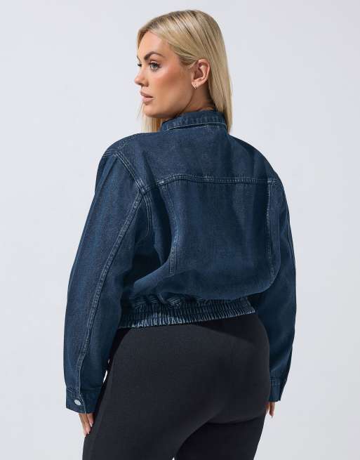 Yours Clothing Denim jacket in blue, 4 of 4