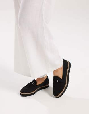  Faux suede snaffle loafers in wide e fit & extra wide eee fit 