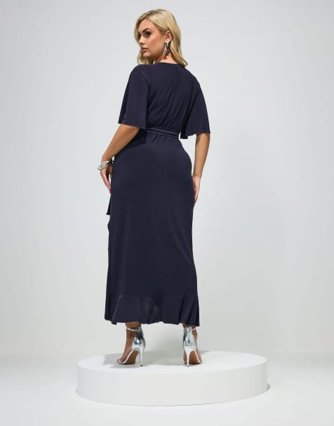 princess polly baby blue dress Buy Asos Asos Design Women Allover Midi Dress, Blue Online main image 0
