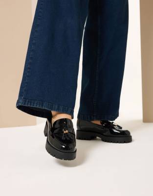  Tassel patent loafers in wide e & extra wide eee fit 