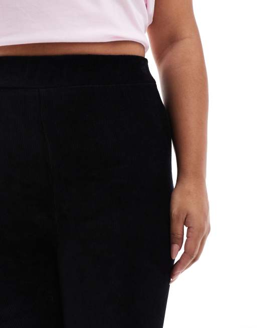 Yours corduroy leggings in black