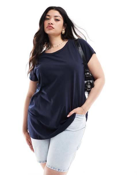 Yours crew neck t-shirt in navy - view 1