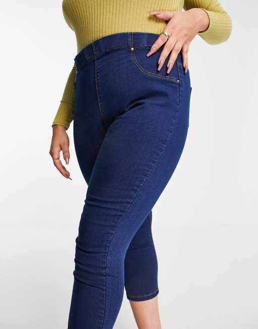 Yours cropped jeggings in indigo