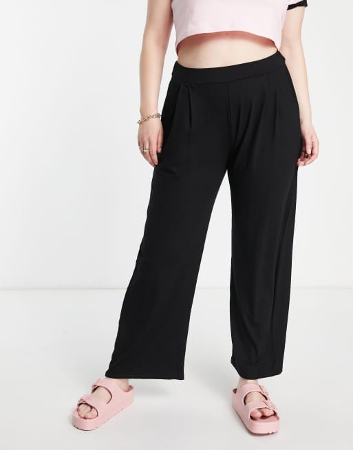 Yours - Elegante broek met geplooide voorkant in zwart, 3 van 4
