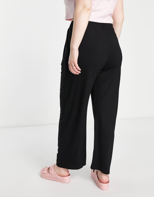 Yours - Elegante broek met geplooide voorkant in zwart, 4 van 4