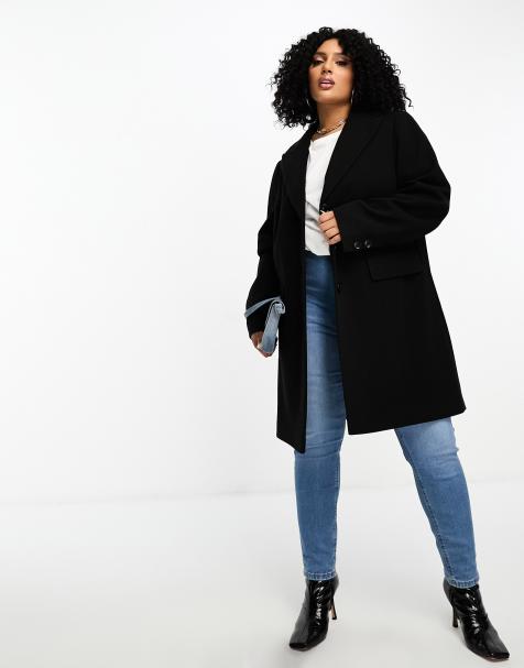 Asos plus size 2025 coats sale