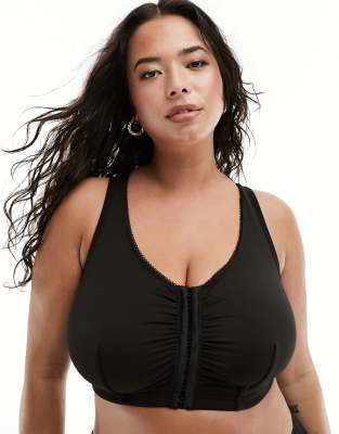 Yours front fastening bra in black