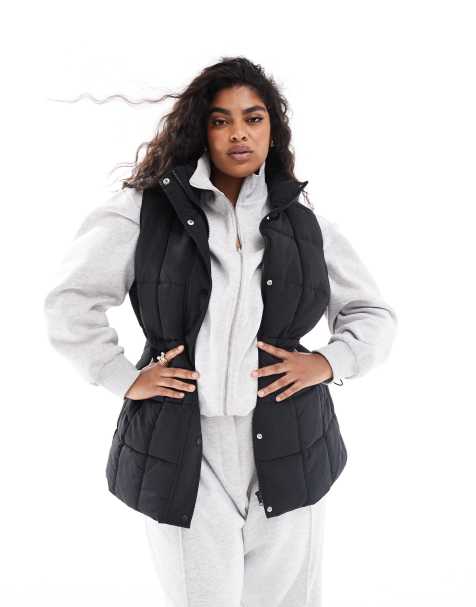 Yours - Gewatteerde bodywarmer in zwart - view 1