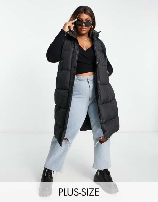 Yours - Gilet taglio lungo nero