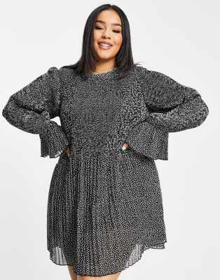 micro dot mini dress