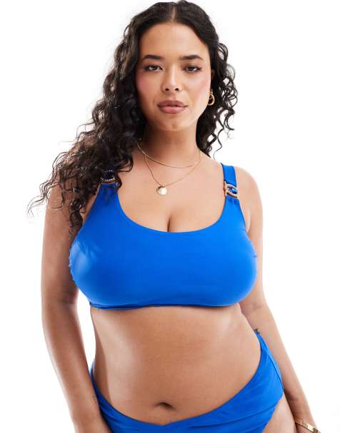 Yours jewel bikini top in cobalt - view 1