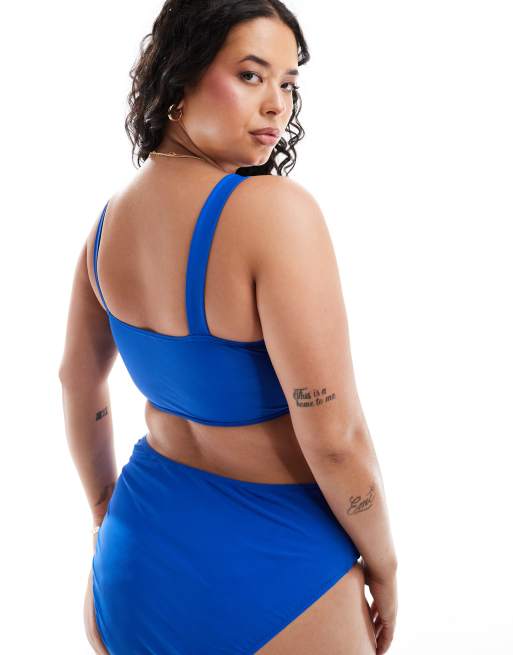 Yours jewel bikini top in cobalt, 4 of 4
