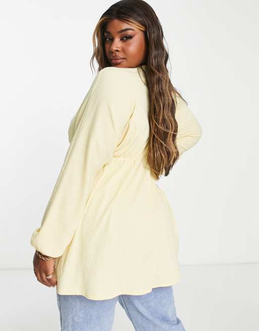 asos yellow blouse