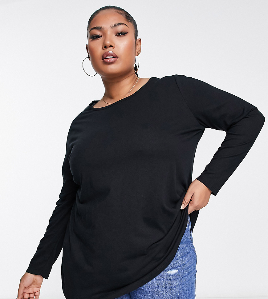 Yours long sleeve t-shirt in black