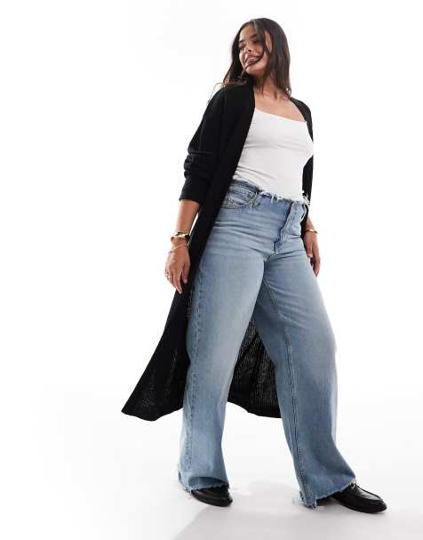 Yours longline cardigan in black - view 1