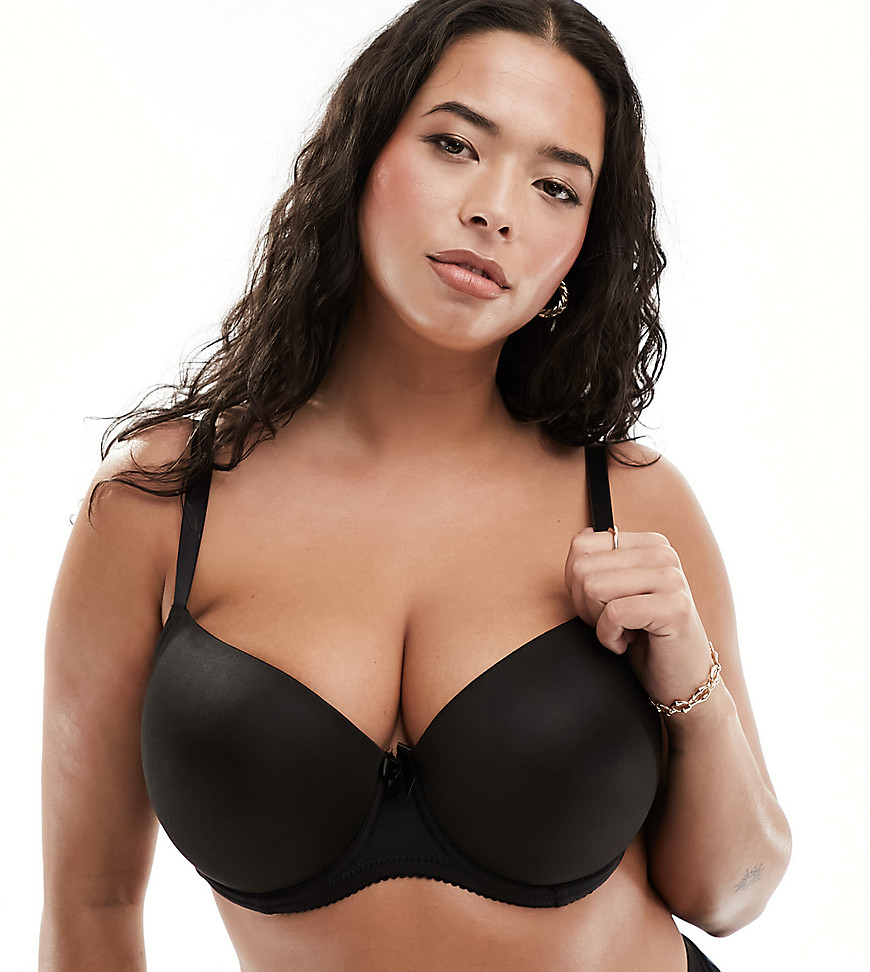 Yours moulded t-shirt bra in black