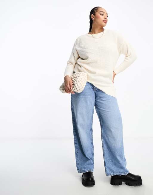 plus size crew neck sweater
