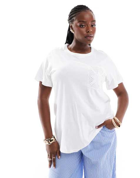 Yours - Oversized T-shirt in wit - view 1