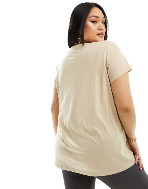 Yours palm springs T-shirt in beige | ASOS