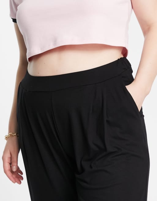 Yours pleat front tailored pants in black, 2 of 4