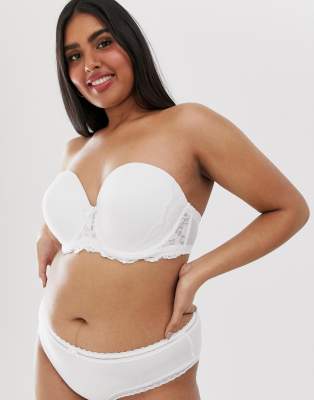 plus size strapless bras