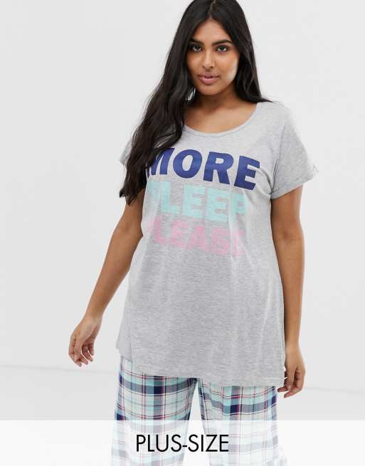 Plus size best sale pyjama tops