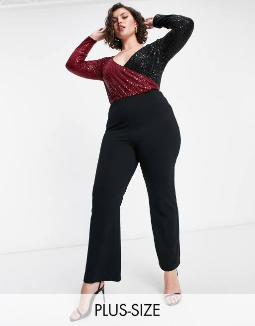 Plus Size Bootcut Trousers