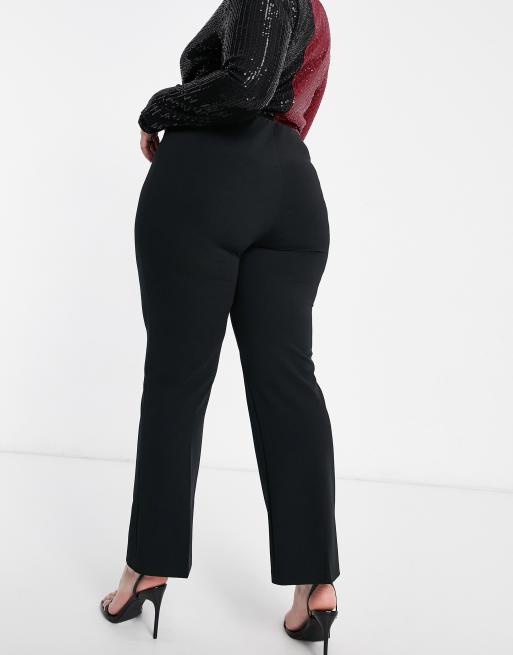 Yours ribbed bootcut trouser in black, 2 of 4