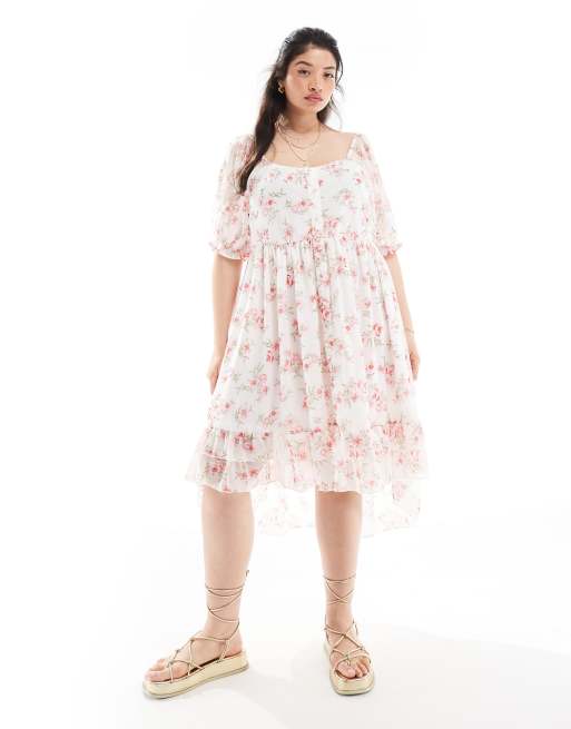 Yours - Robe fluide à imprimé fleuri doux 
