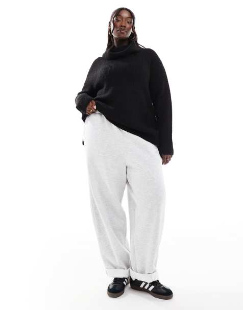 Yours roll neck jumper in black  - view 1