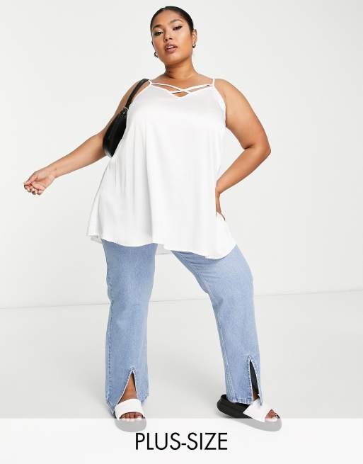 Plus Size White Cami Top