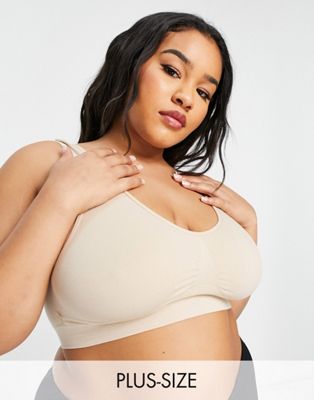 Yours seamless bra in neutral - ASOS Price Checker