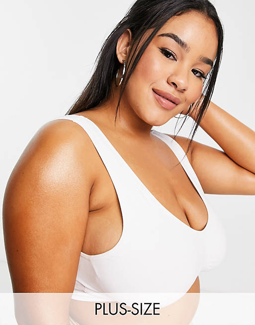 Yours seamless bra in white