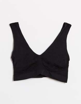 asos black bralette