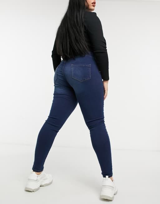 Yours SHAPE jeggings in indigo, 2 of 4
