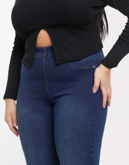 Yours SHAPE jeggings in indigo, 3 of 4
