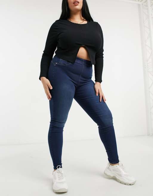 Yours SHAPE jeggings in indigo, 4 of 4