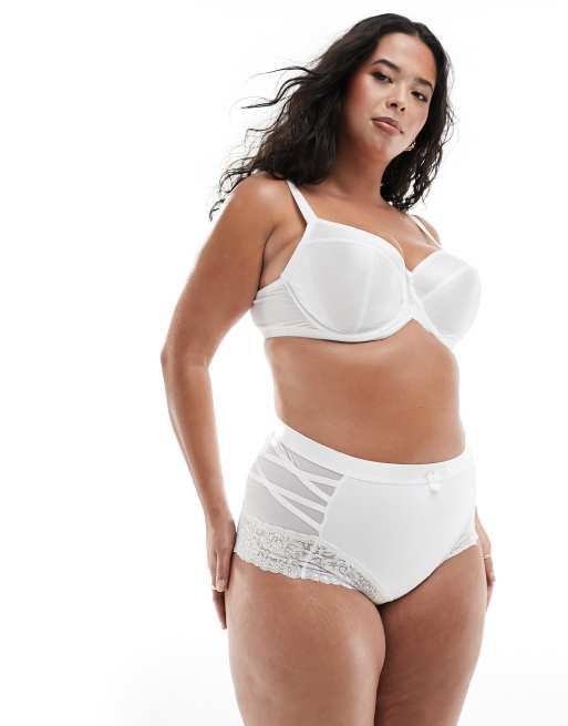 Yours shaping control briefs in white