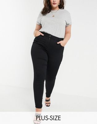 Yours skinny jeans in black