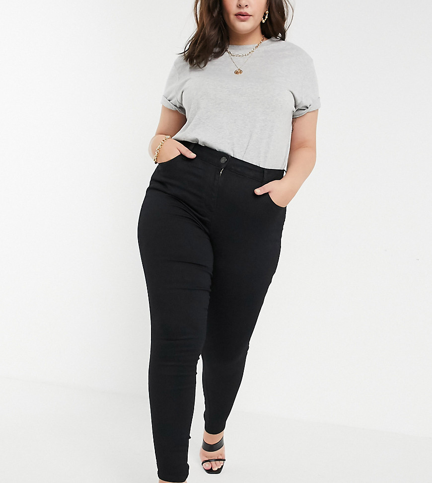 Yours Exclusive Mom Jeans In Black