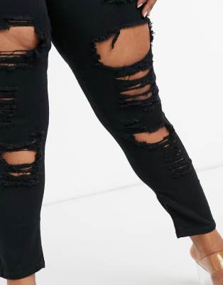 super ripped black jeans