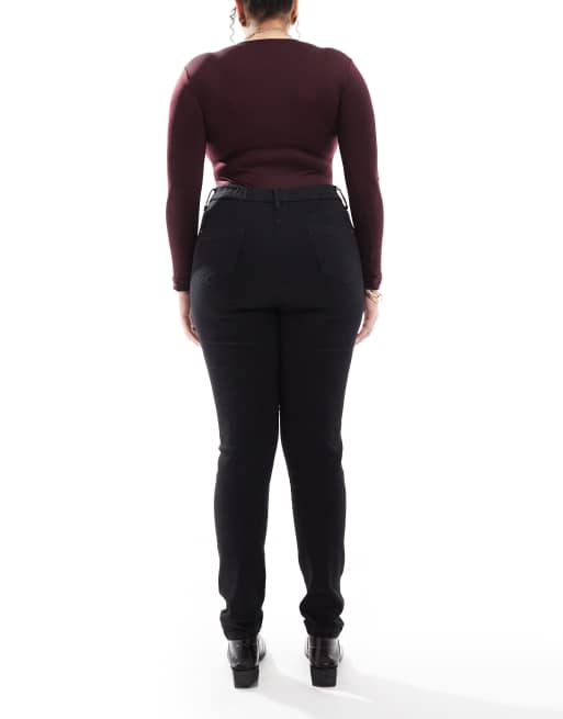 Yours - Sorte og højtaljede skinny-jeans, 2 af 5
