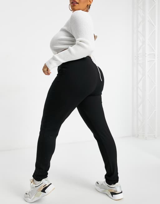 Yours - Sorte Skinny-bukser med søm foran, 2 af 4
